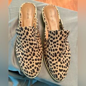 Indigo Rd Hayze 2 Cheetah Print Mule Size 9 NWOT